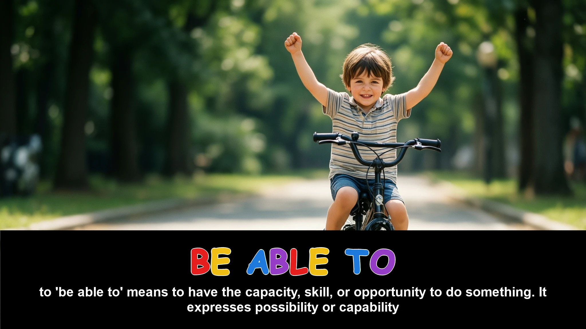 English Illustration for be able to